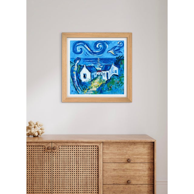 2020s "Seaside Spirits" Impressionist Oil Painting For Sale - Image 5 of 7