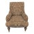 Lee Industries Patterned Lounge Chair With Wooden Legs For Sale