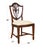 A perennial favorite the Drape Carved Shield Back Side Chair features an arched crest rail which rests over top a drape...