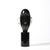 This Mid-Century Modernist hand-blown Murano black glass head sculpture, signed by Sergio Rossi and crafted in Italy circa...