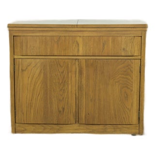 Vintage Thomasville Huntley Mid Century Oak Server Credenza For Sale