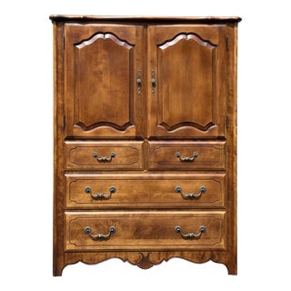 Ethan Allen Country French Armoire Dresser For Sale