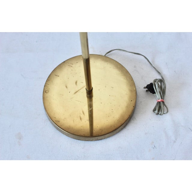 Brass 1970s Heyco Adjustable Brass Pharmacy Library Reading Floor Lamp For Sale - Image 8 of 12