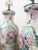 Mid 20th Century Floral Chinoiserie Lamps Pair Vintage Off White Pink Accent Asian Table Lamp - Pair For Sale In Tampa - Image 6 of 9