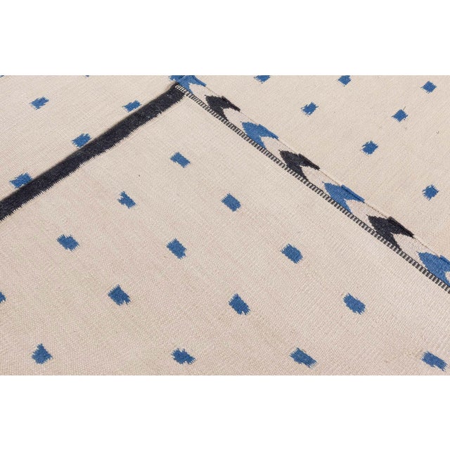 Textile Modern Swedish Flat Weave Wool Rug by Doris Leslie Blau For Sale - Image 7 of 10