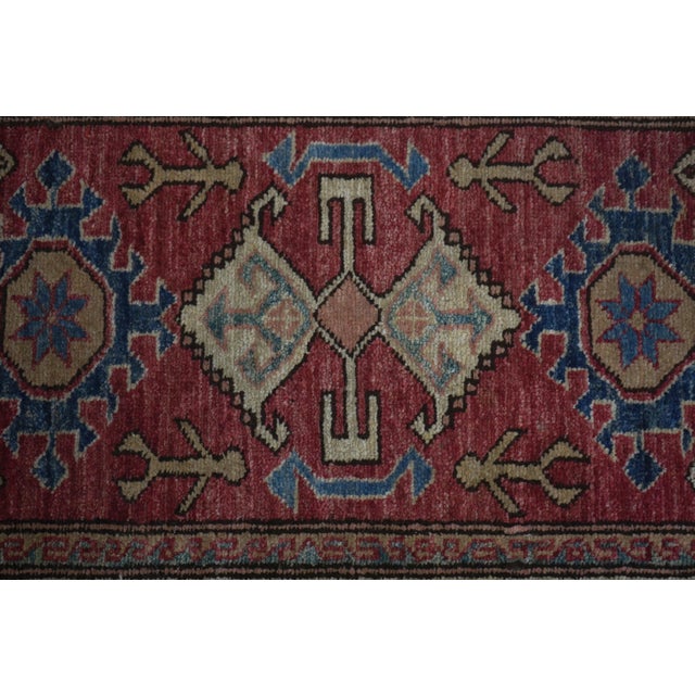 1970s Oriental Handmade Wool Prayer Rug 2’ X 2’11” For Sale In Philadelphia - Image 6 of 9
