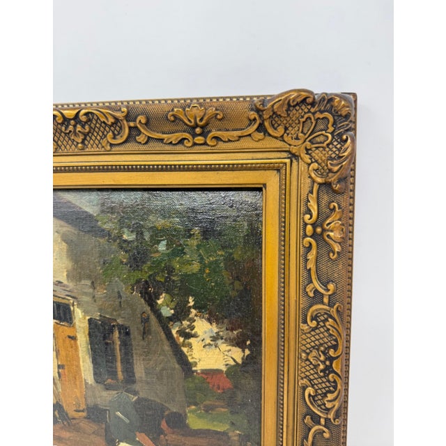 Pieter Adrianus "Piet" Schipperus Original Oil on Wood Farmhouse 1924 For Sale - Image 9 of 13
