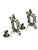 VTG Brass Set Pair Heavy Ornate Victorian 7.5” Wall Candle Holder Sconce Mirrors For Sale - Image 9 of 16