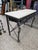 Late 20th Century Late 20th Century Neoclassical Horsehead Wrought Iron Console Table W Cast Stone Top For Sale - Image 5 of 12