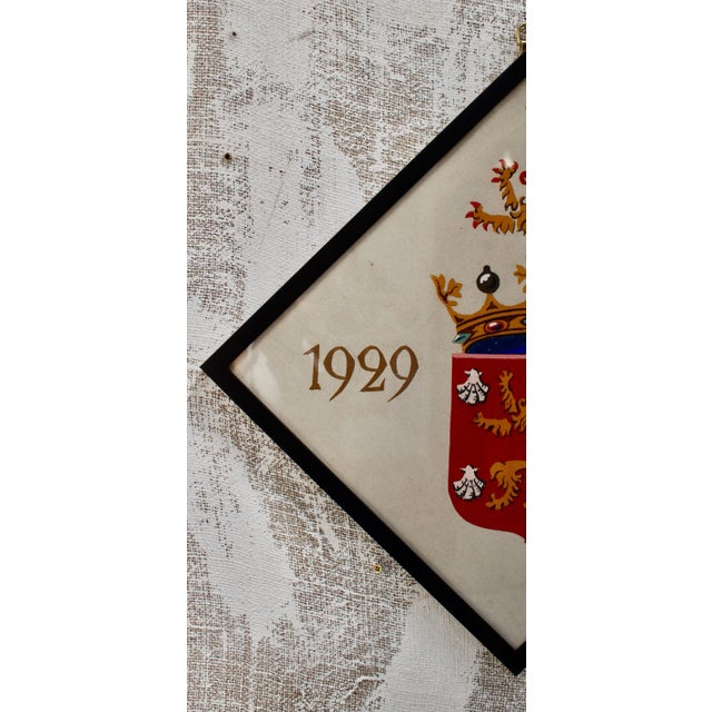 Large Vintage College Parchment, 1944 For Sale - Image 3 of 11