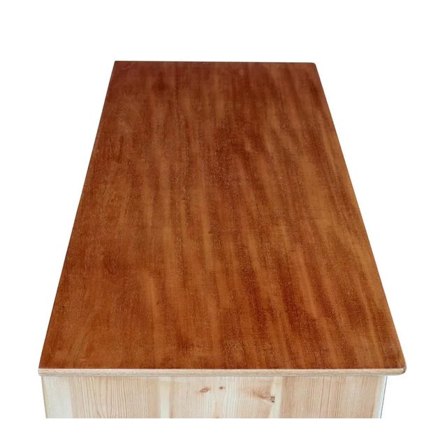 Brown Mid 20th Century Swedish Pine Chest of Drawers, 1960s For Sale - Image 8 of 9