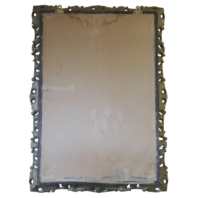 Wood Antique Gilt Overmantle Wall Mirror, 19th Century For Sale - Image 7 of 8