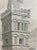 Antique Architectural Print of Medieval Castor Tower, Known as St Kyneburgha, a Romanesque Tower Located in...