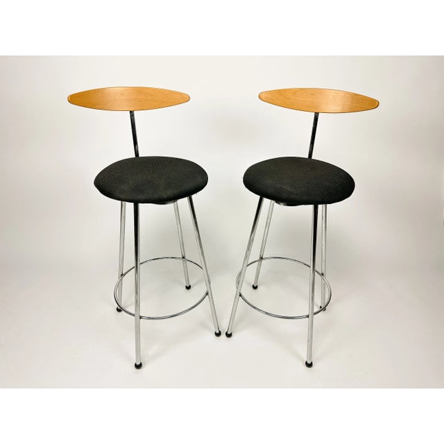 Metal Set of Vintage Effezeta Italian Chairs, 1980s For Sale - Image 7 of 11