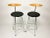 Metal Set of Vintage Effezeta Italian Chairs, 1980s For Sale - Image 7 of 11