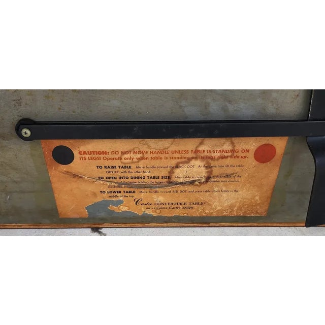 Vintage MCM Coffee Converts to Dining Table by Castro Convertible For Sale - Image 12 of 12