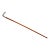 Beautiful Hand Hammered Sterling Silver Antique Leather Wrapped Horse Riding Crop Equestrian Home Decor For Sale