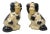 Vintage Staffordshire-Style Cavalier King Spaniel Ceramic Dog Figurines - Set of 2 For Sale