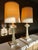 Mid 20th Century Vintage Porcelain Flower Lamps - A Pair For Sale - Image 5 of 10