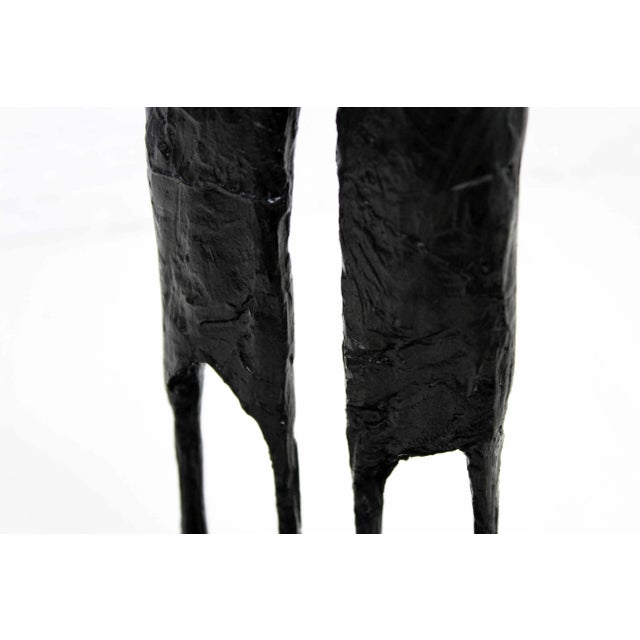 Black Modernist Couple Figurine in Resin from Tonyl, 1998s For Sale - Image 8 of 13