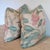 English Lee Jofa Nympheus Twill Pillows in Pink/Teal With Braided Multi Cord- 22" Pair For Sale - Image 3 of 8
