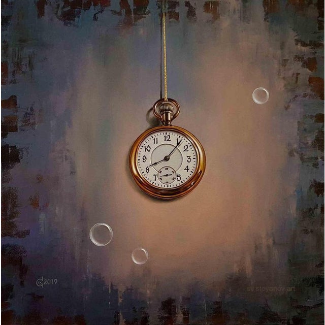 Textile Svetoslav Stoyanov, Timeless, Oil Painting on Canvas For Sale - Image 7 of 7