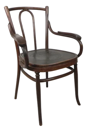 Beech Armchair with Armrests, 1920s
