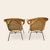 Mid-Century Modern Mid-Century Modern Rattan Lounge Chairs in the Style of Paul McCobb, Pair For Sale - Image 3 of 9