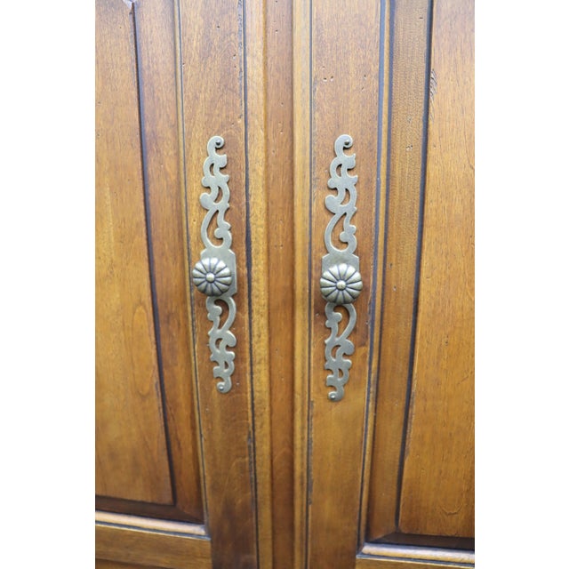 Ethan Allen XV Style Cherry Linen Chest For Sale - Image 10 of 10