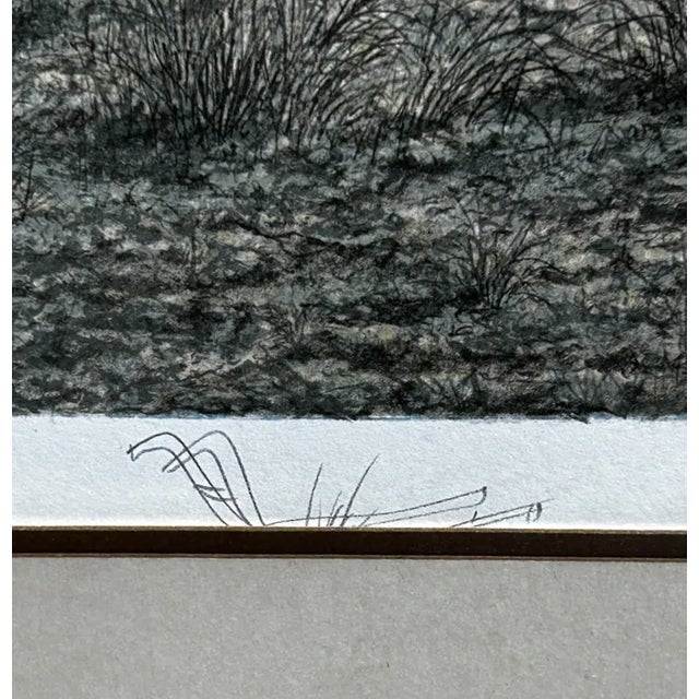 Farmhouse Butler Brown Hand-Signed & Remarqued Original Lithograph, the Old Georgia Farmhouse (1977), Franklin Mint Edition, Framed, Coa For Sale - Image 3 of 12