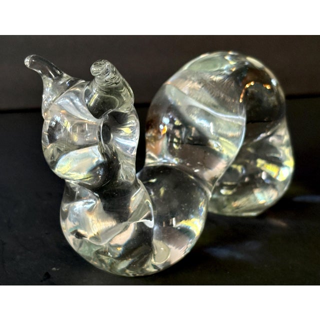 Vintage Art Glass Caterpillar Paperweight – Hand Blown Bug Figurine For Sale - Image 4 of 9