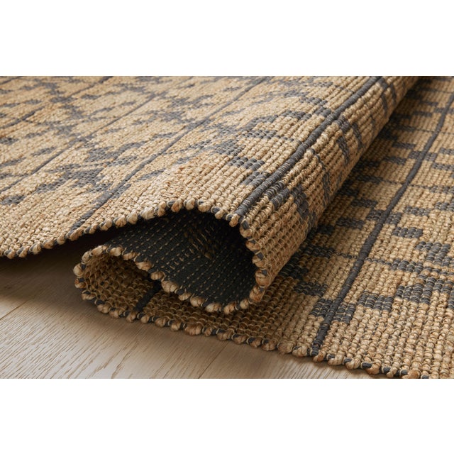 Loloi Rugs Chris Loves Julia x Loloi Judy Natural / Graphite 8'-6" x 11'-6" Area Rug For Sale - Image 4 of 6