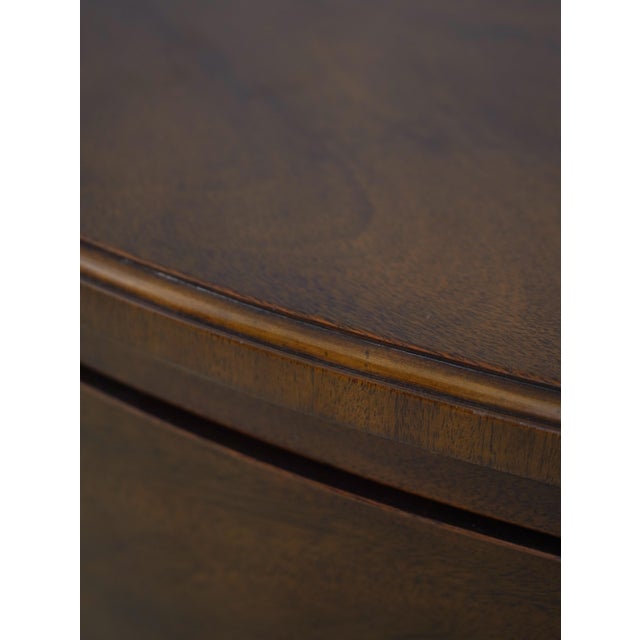 Baker Mahogany Serpentine 4 Drawer Chest For Sale - Image 10 of 16