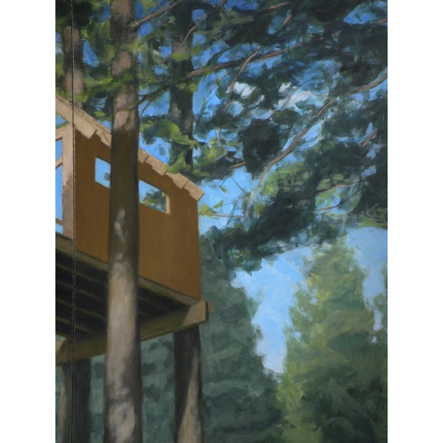 "Tree House ~ Looking Up" Contemporary Large Painting by Stephen Remick For Sale - Image 9 of 10
