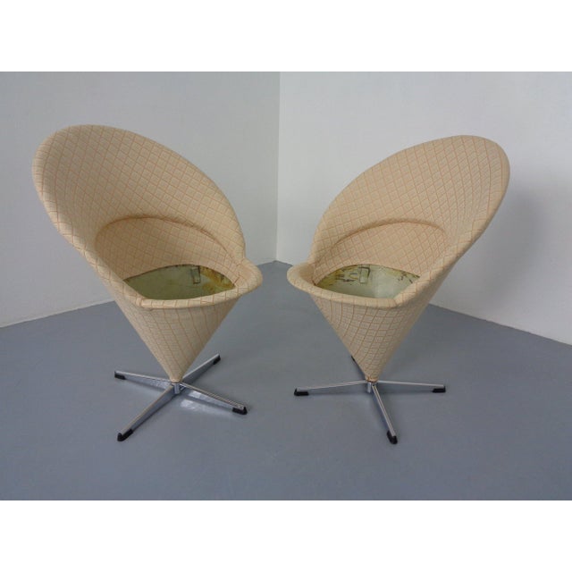 Early Cone Chairs by Verner Panton for Plus-Linje, Denmark, 1950s, Set of 6 For Sale - Image 14 of 18