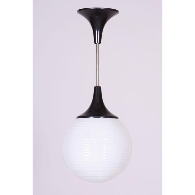 This elegant pendant chandelier, originating from the 1950s from Czechoslovak production, represents an exemplary piece in...
