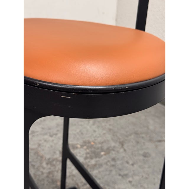 Michael Oren Porter Place Style Swivel Counter Stools, Pair For Sale - Image 11 of 12