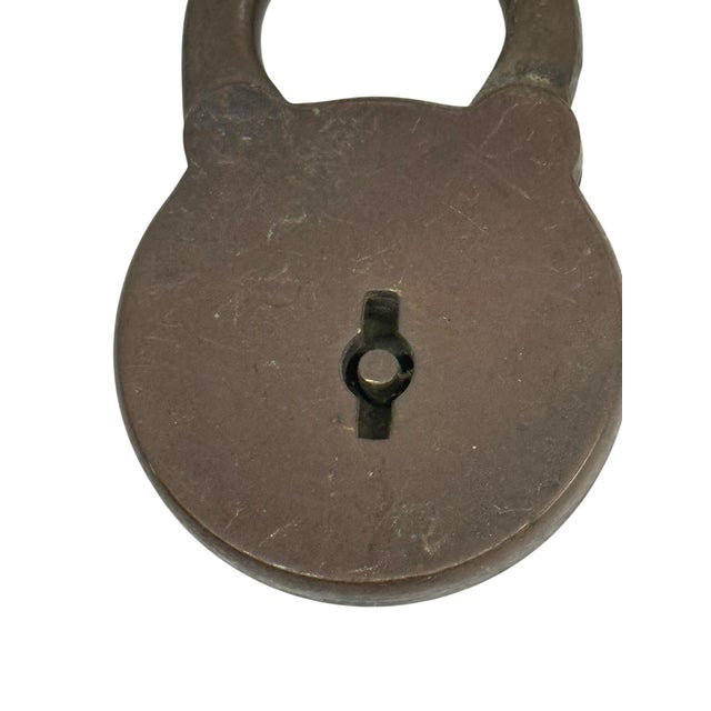 Vintage Eagle Lock Company Brass Padlock Terryville Ct Usa Six Levers No Key For Sale - Image 4 of 12