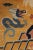 Rug & Kilim Antique Chinese Ningxia Pillar Runner With Golden Celestial Dragons - Rug & Kilim For Sale - Image 4 of 13