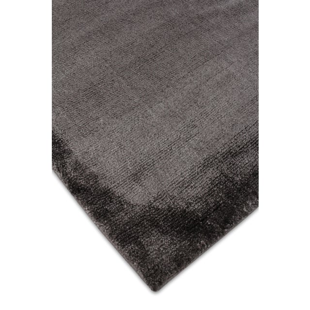 Exquisite Rugs Milton Hand Loom Viscose Dark Gray 12 X15 Chairish