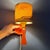 Mid-Century Space Age Orange Textile Sconce Wall Lamp For Sale - Image 11 of 11