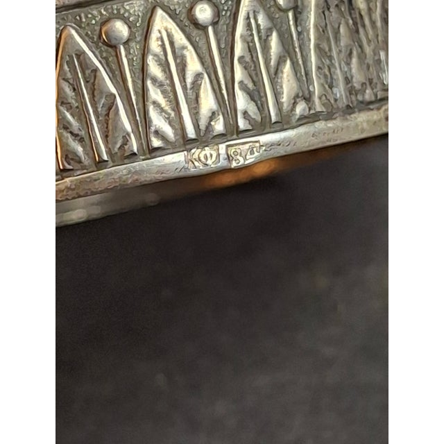 Antique Imperial 84 Silver Besamim Spice Tower Fabergé Kf Judaica 134g For Sale - Image 4 of 16