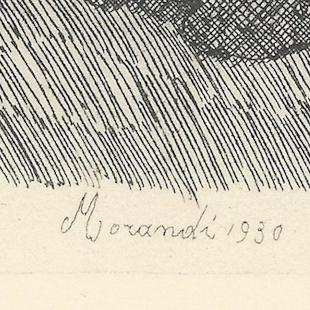 Giorgio Morandi, Still Life with a Stand and Two Lamps, 1929-1957, Lithograph For Sale - Image 4 of 7