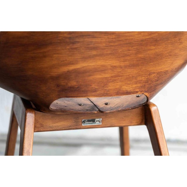 Tonneau Dining Chairs by Pierre Guariche, Set of 6 For Sale - Image 16 of 18