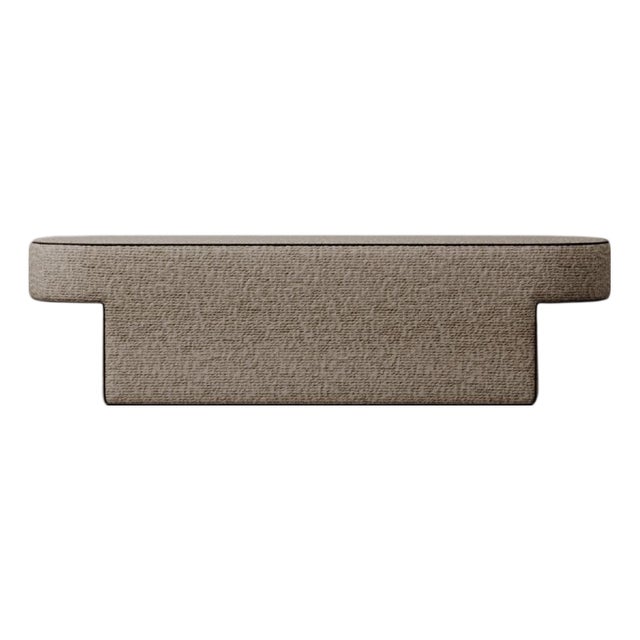 MDF and Upholstered Bitta Bench by Dainelli Studio Atelier For Sale