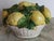 Vintage Majolica Italy Lemons in Woven Basket Centerpiece 1950's For Sale - Image 4 of 6