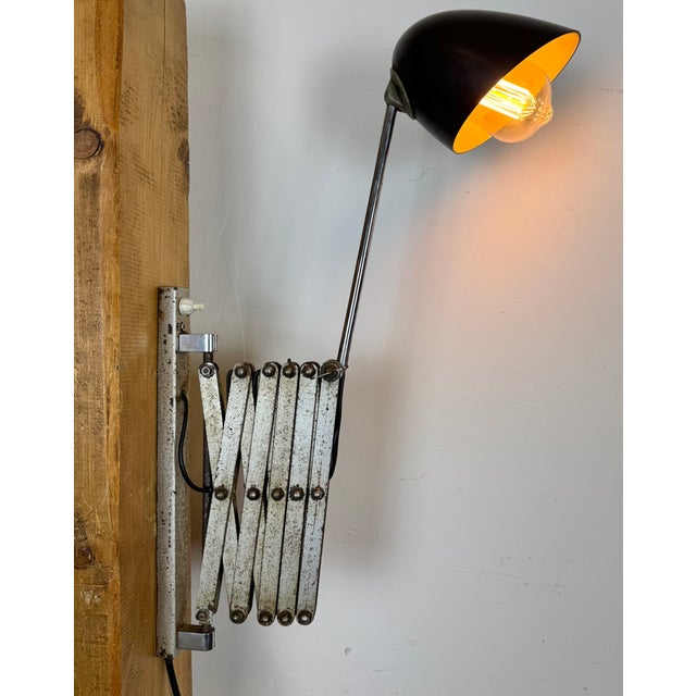 Industrial Midcentury Scissor Wall Lamp, 1950s For Sale - Image 17 of 18