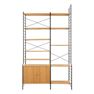Mid-Century Ash Shelf Wall Unit from WHB Germany, 1960s For Sale