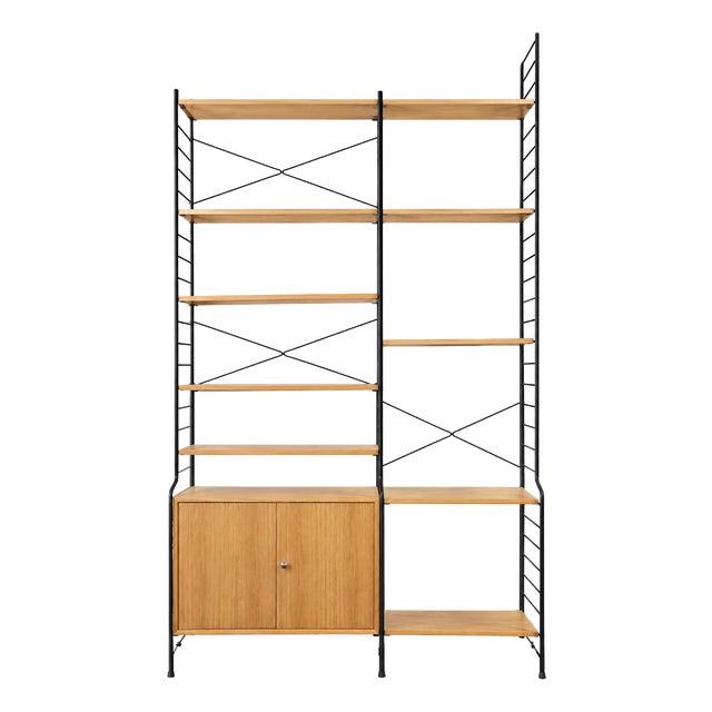 Mid-Century Ash Shelf Wall Unit from WHB Germany, 1960s For Sale