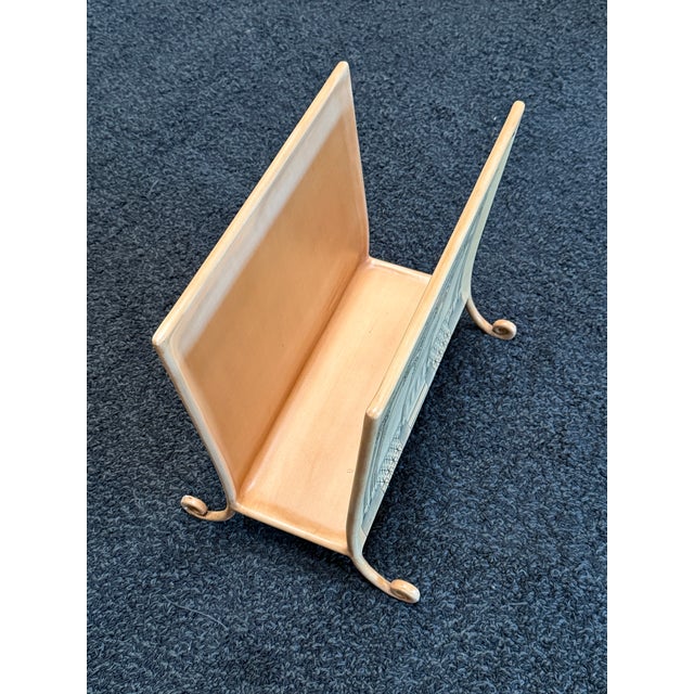 Mid-Century Modern Mid 20th Century Piero Fornasetti Style Magazine Rack For Sale - Image 3 of 12